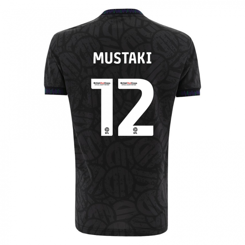 Bambino Maglia Chloe Mustaki #12 Nero Kit Gara Away 2023/24 Maglietta