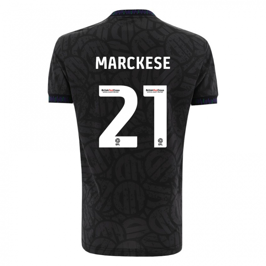 Bambino Maglia Kaylan Marckese #21 Nero Kit Gara Away 2023/24 Maglietta