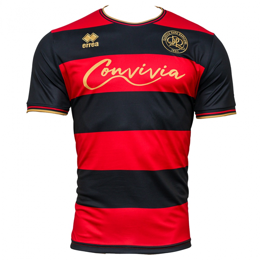 Bambino Maglia Jake Leahy #0 Nero Rosso Kit Gara Away 2023/24 Maglietta