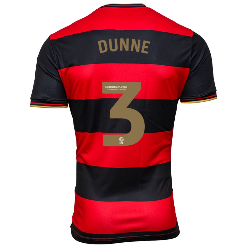 Bambino Maglia Jimmy Dunne #3 Nero Rosso Kit Gara Away 2023/24 Maglietta