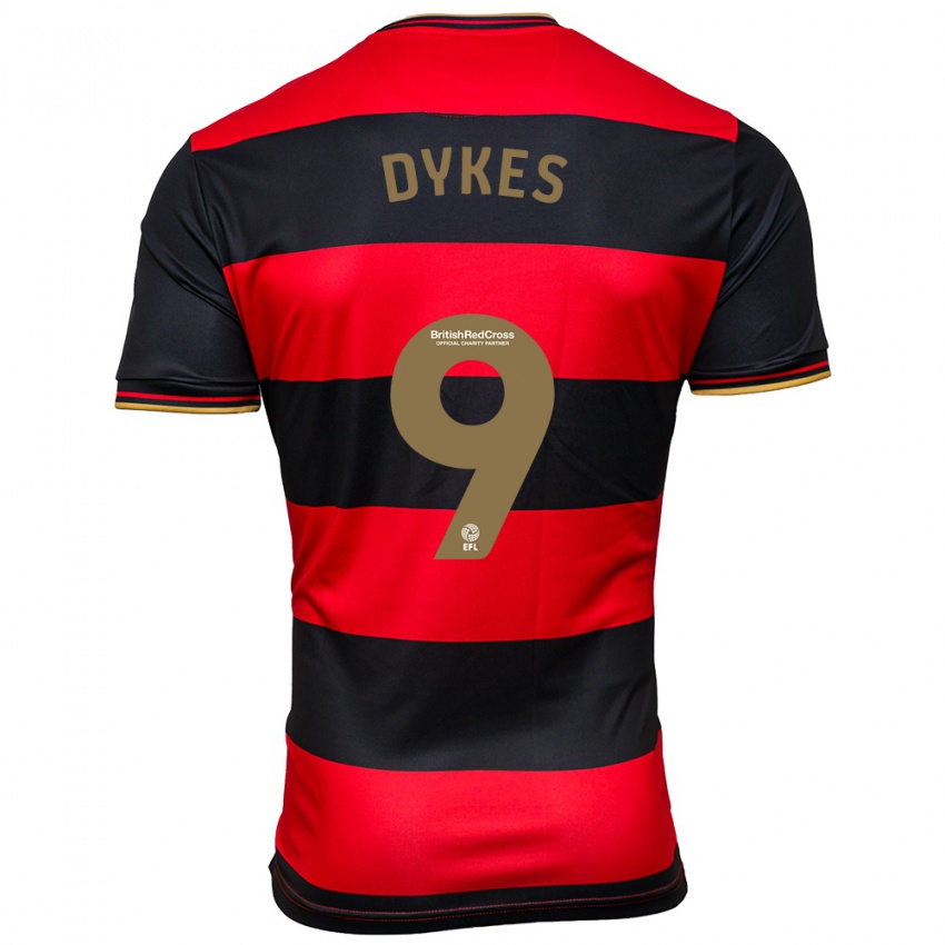 Bambino Maglia Lyndon Dykes #9 Nero Rosso Kit Gara Away 2023/24 Maglietta