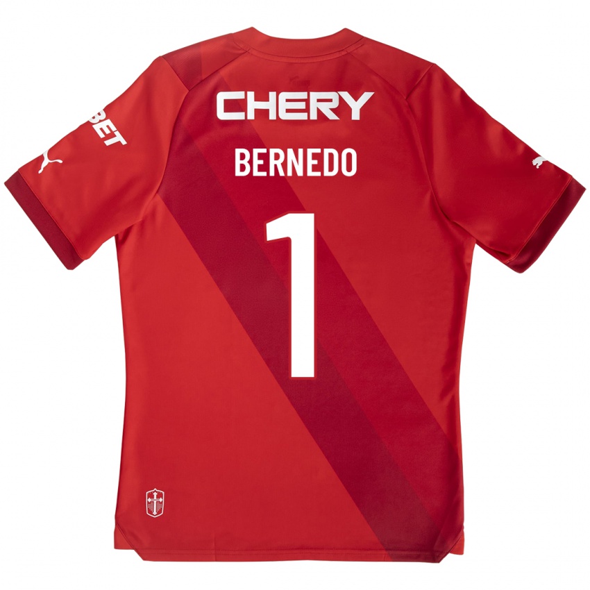 Bambino Maglia Vicente Bernedo #1 Rosso Kit Gara Away 2023/24 Maglietta