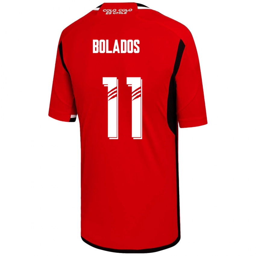 Bambino Maglia Marcos Bolados #11 Rosso Kit Gara Away 2023/24 Maglietta