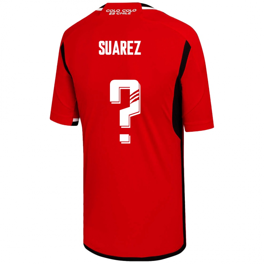 Bambino Maglia Nicolás Suarez #0 Rosso Kit Gara Away 2023/24 Maglietta