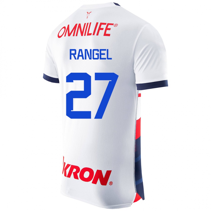 Bambino Maglia José Rangel #27 Bianco Kit Gara Away 2023/24 Maglietta