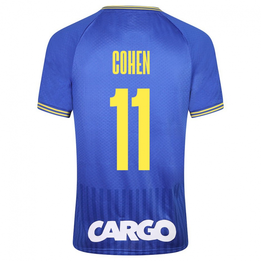 Bambino Maglia Yonatan Cohen #11 Blu Kit Gara Away 2023/24 Maglietta