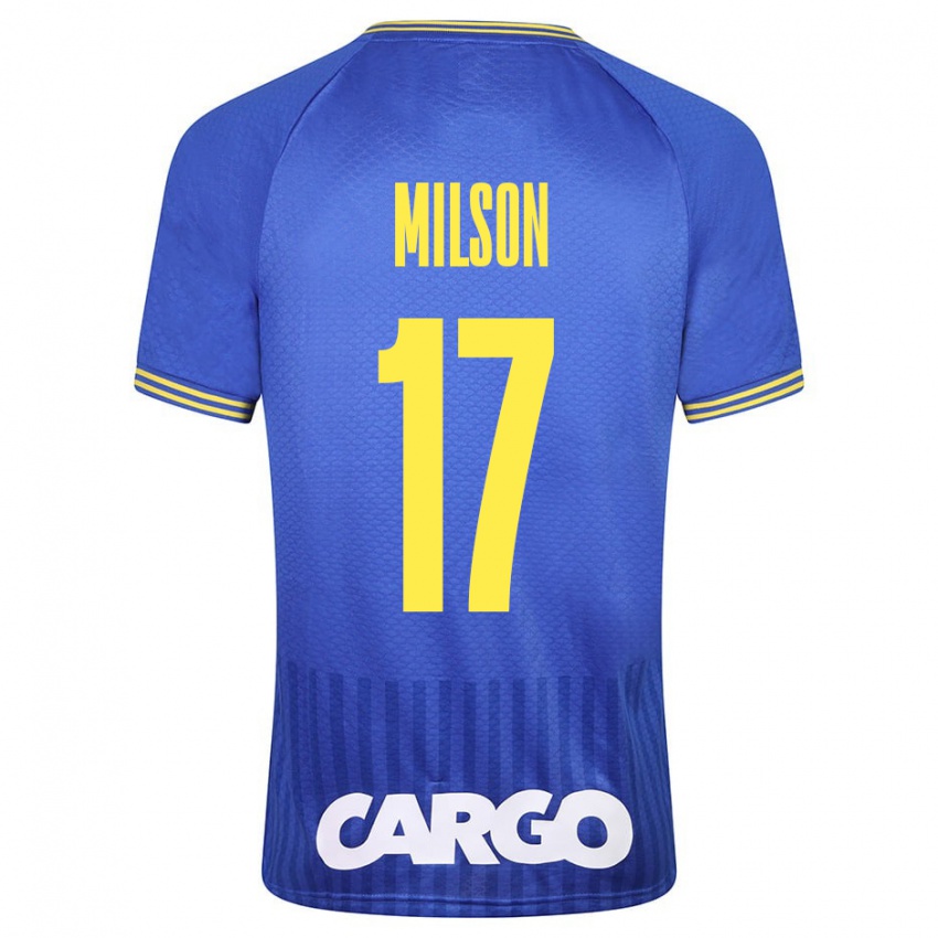 Bambino Maglia Milson #17 Blu Kit Gara Away 2023/24 Maglietta