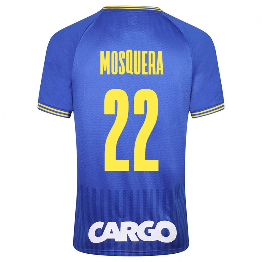 Bambino Maglia Orlando Mosquera #22 Blu Kit Gara Away 2023/24 Maglietta