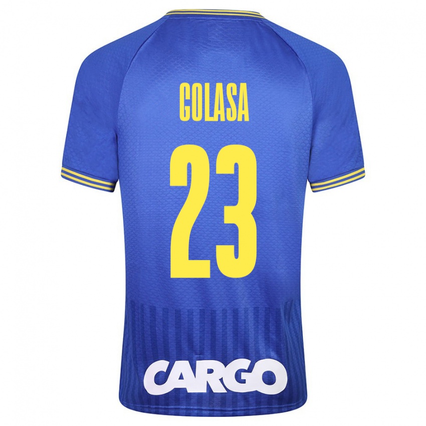 Bambino Maglia Eyal Golasa #23 Blu Kit Gara Away 2023/24 Maglietta