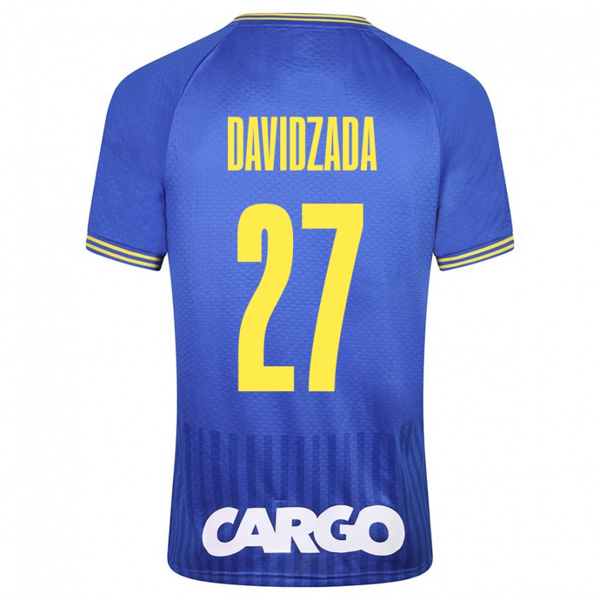 Bambino Maglia Ofir Davidzada #27 Blu Kit Gara Away 2023/24 Maglietta