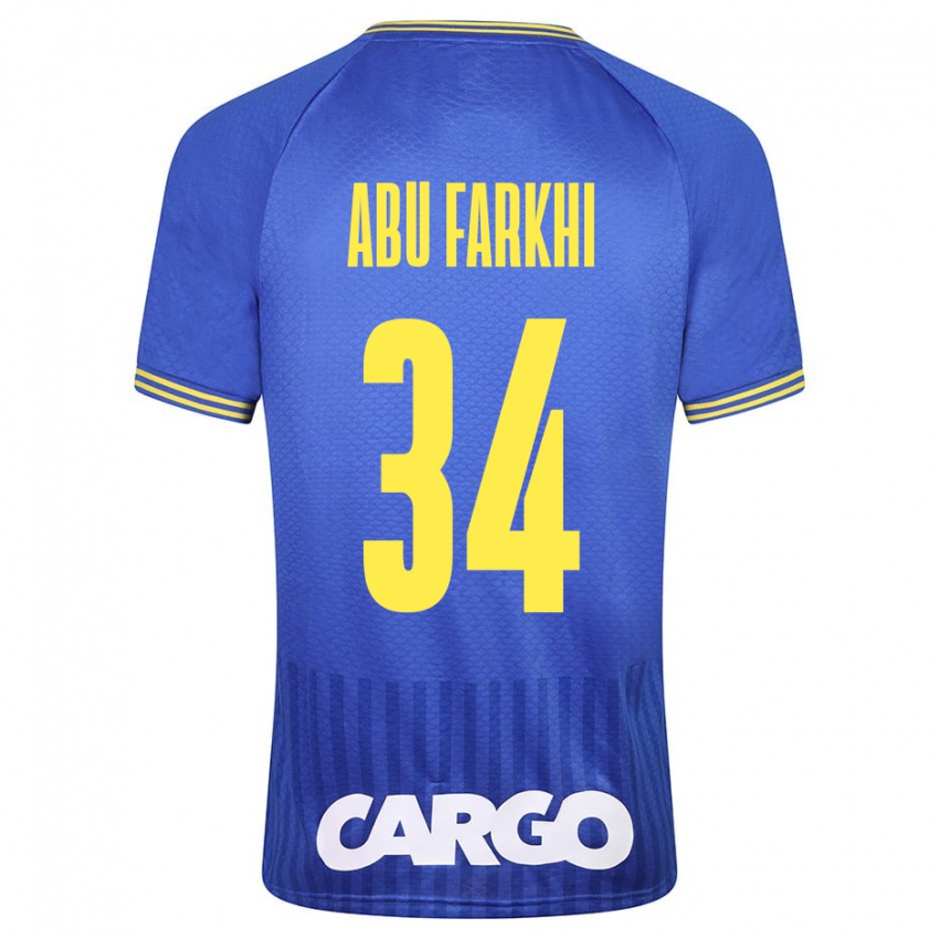 Bambino Maglia Sayed Abu Farkhi #34 Blu Kit Gara Away 2023/24 Maglietta