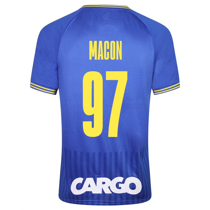 Bambino Maglia Yvann Maçon #97 Blu Kit Gara Away 2023/24 Maglietta