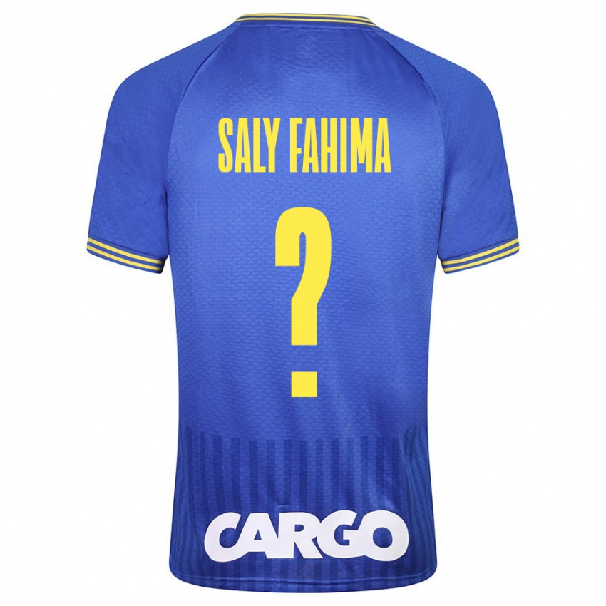 Bambino Maglia Israel Saly Fahima #0 Blu Kit Gara Away 2023/24 Maglietta