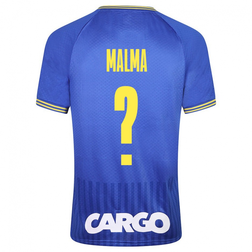 Bambino Maglia Itay Malma #0 Blu Kit Gara Away 2023/24 Maglietta