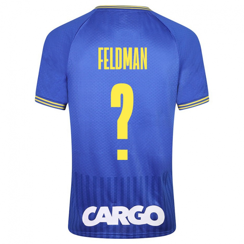 Bambino Maglia Ron Feldman #0 Blu Kit Gara Away 2023/24 Maglietta