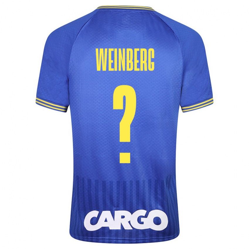 Bambino Maglia Idan Weinberg #0 Blu Kit Gara Away 2023/24 Maglietta