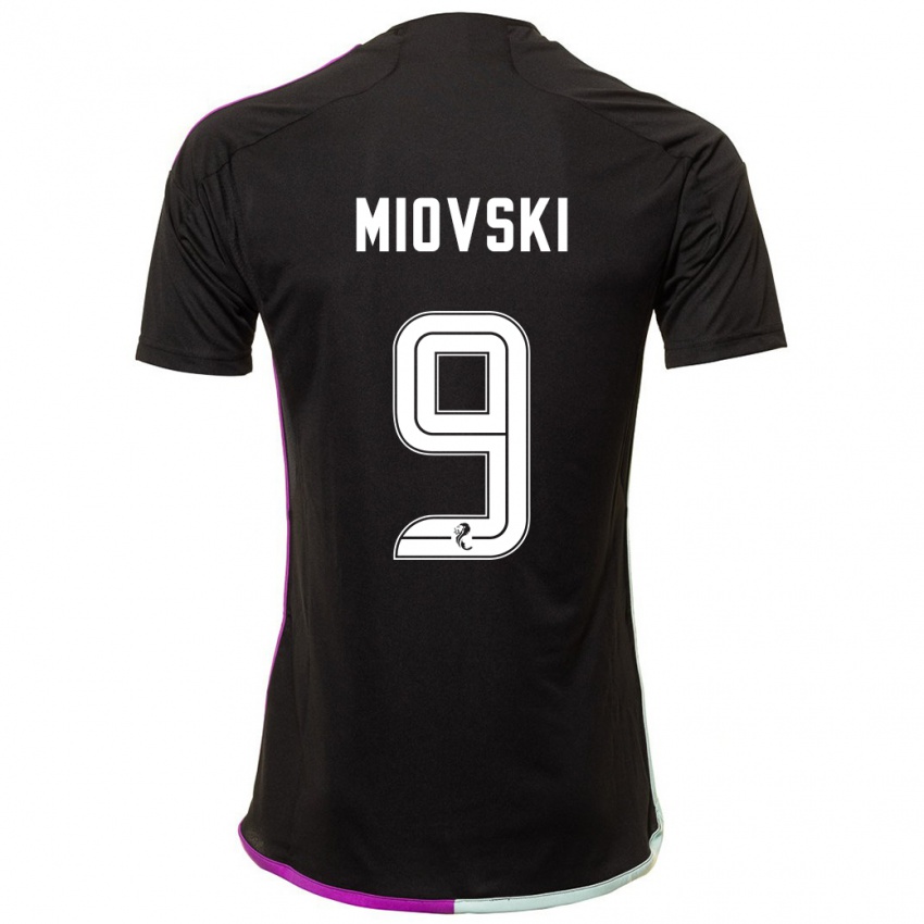 Bambino Maglia Bojan Miovski #9 Nero Kit Gara Away 2023/24 Maglietta