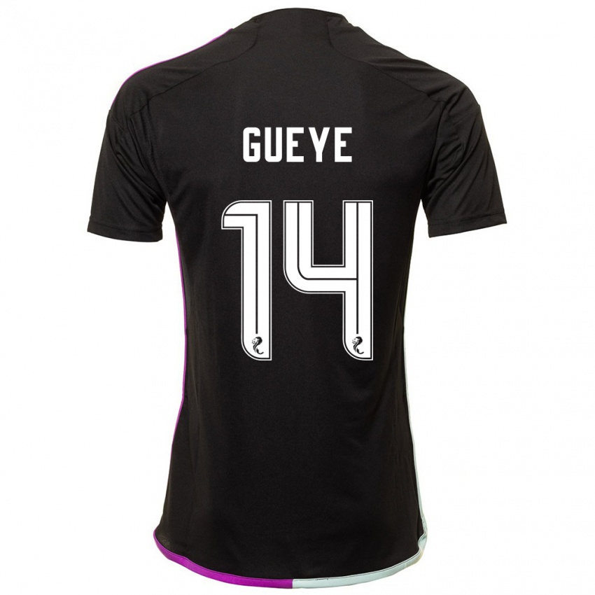 Bambino Maglia Pape Habib Gueye #14 Nero Kit Gara Away 2023/24 Maglietta