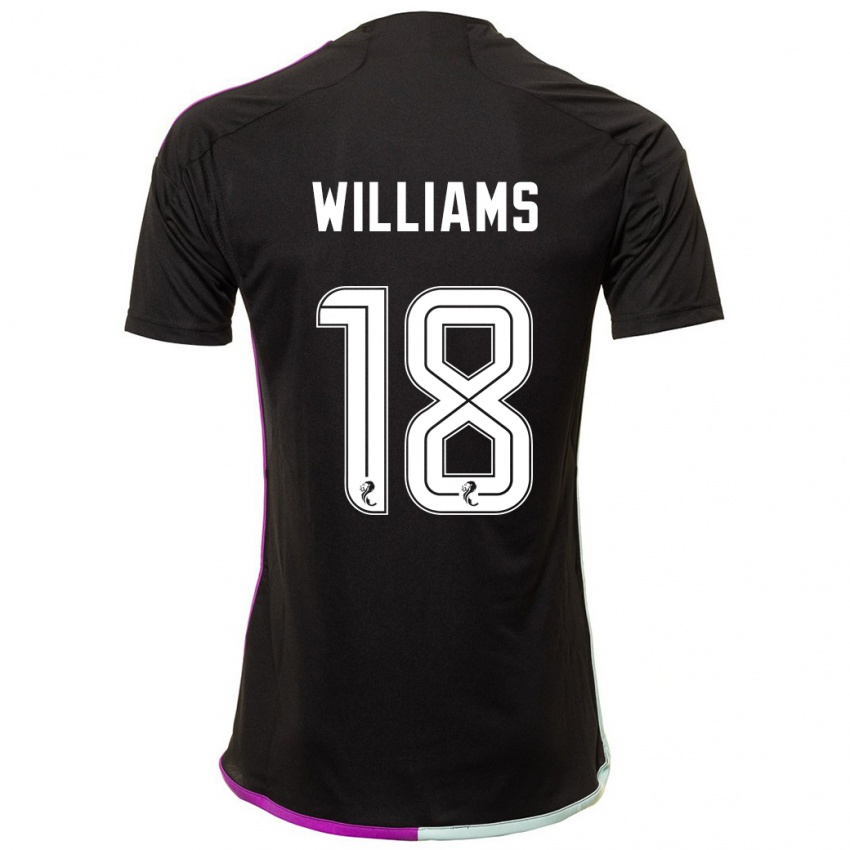 Bambino Maglia Rhys Williams #18 Nero Kit Gara Away 2023/24 Maglietta