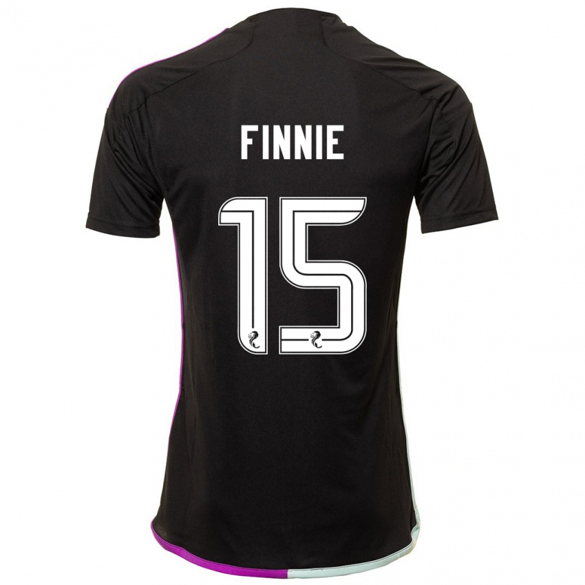 Bambino Maglia Maddison Finnie #15 Nero Kit Gara Away 2023/24 Maglietta