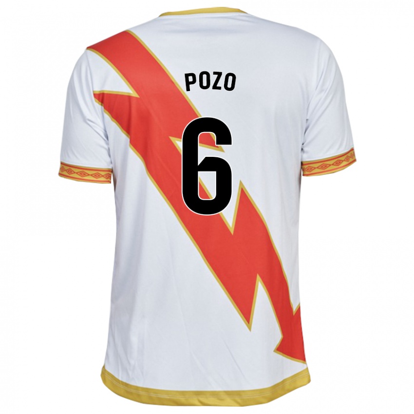 Uomo Maglia José Pozo #6 Bianco Kit Gara Home 2023/24 Maglietta