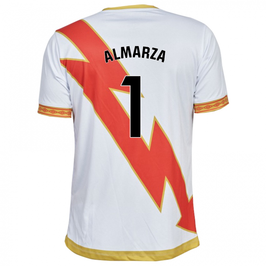 Uomo Maglia Ana Almarza Garrido #1 Bianco Kit Gara Home 2023/24 Maglietta