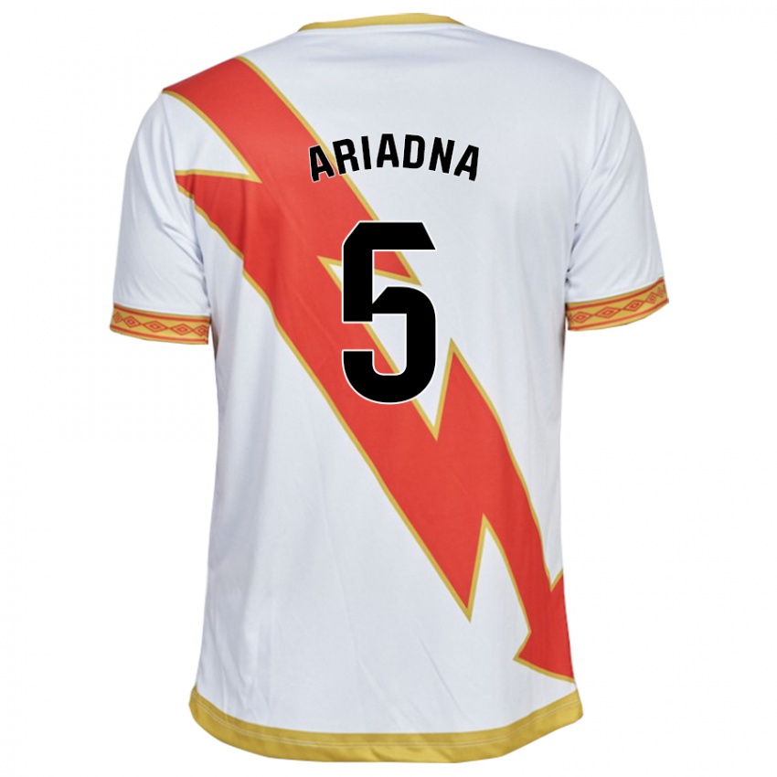 Uomo Maglia Ariadna Rovirola Moreno #5 Bianco Kit Gara Home 2023/24 Maglietta