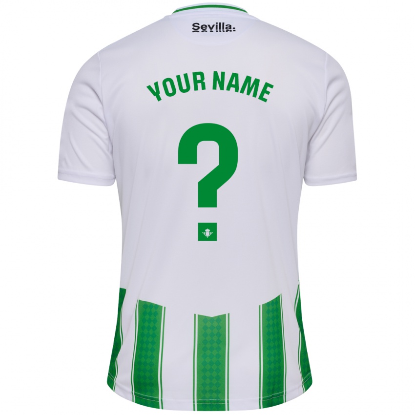 Uomo Maglia Il Tuo Nome #0 Bianco Kit Gara Home 2023/24 Maglietta