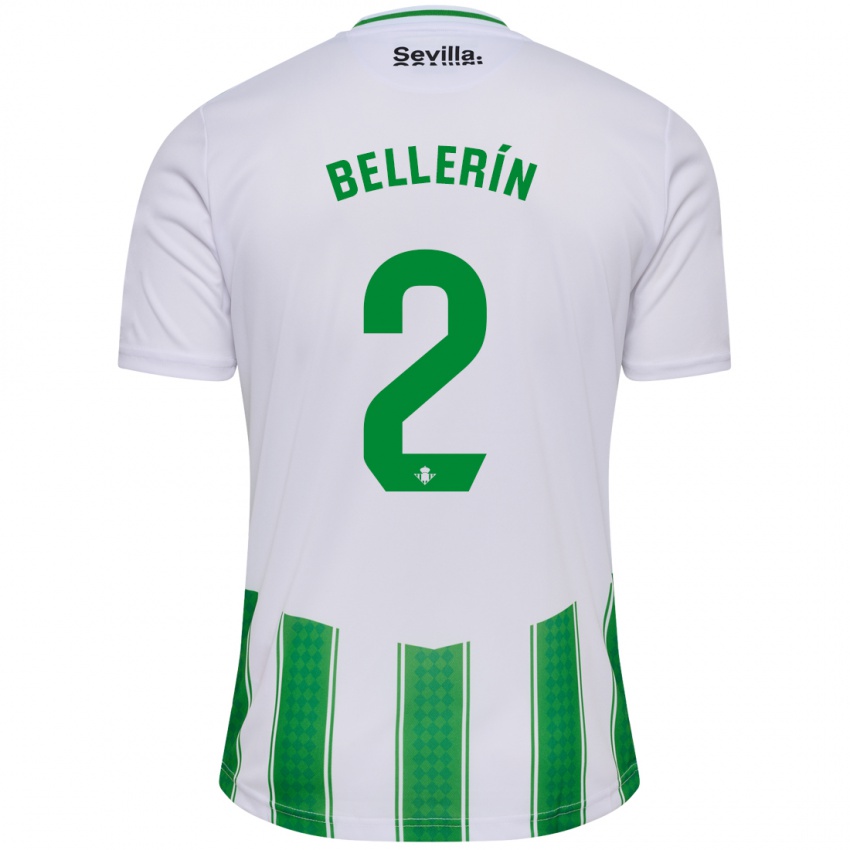 Uomo Maglia Hector Bellerin #2 Bianco Kit Gara Home 2023/24 Maglietta