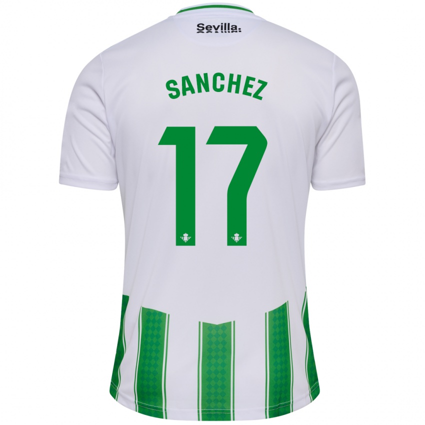 Uomo Maglia Rodri Sanchez #17 Bianco Kit Gara Home 2023/24 Maglietta