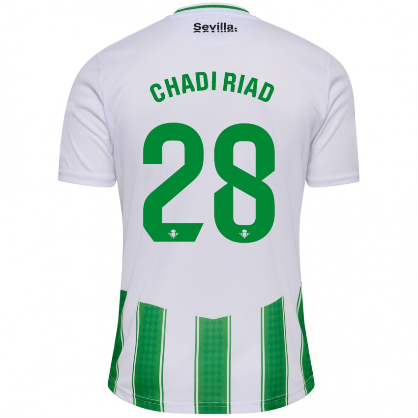 Uomo Maglia Chadi Riad #28 Bianco Kit Gara Home 2023/24 Maglietta