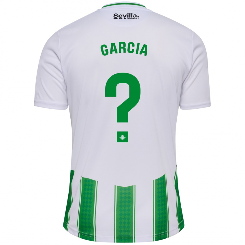 Uomo Maglia Pablo García #0 Bianco Kit Gara Home 2023/24 Maglietta