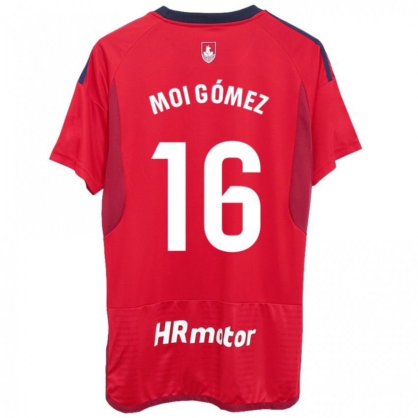 Uomo Maglia Moi Gomez #16 Rosso Kit Gara Home 2023/24 Maglietta