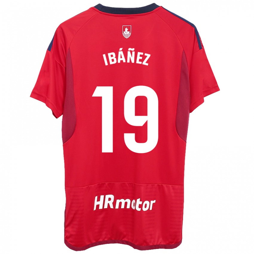 Uomo Maglia Pablo Ibáñez #19 Rosso Kit Gara Home 2023/24 Maglietta