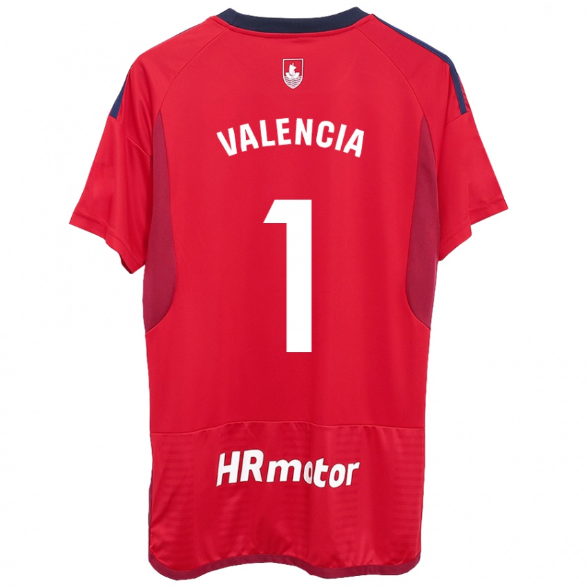 Uomo Maglia Pablo Valencia #1 Rosso Kit Gara Home 2023/24 Maglietta