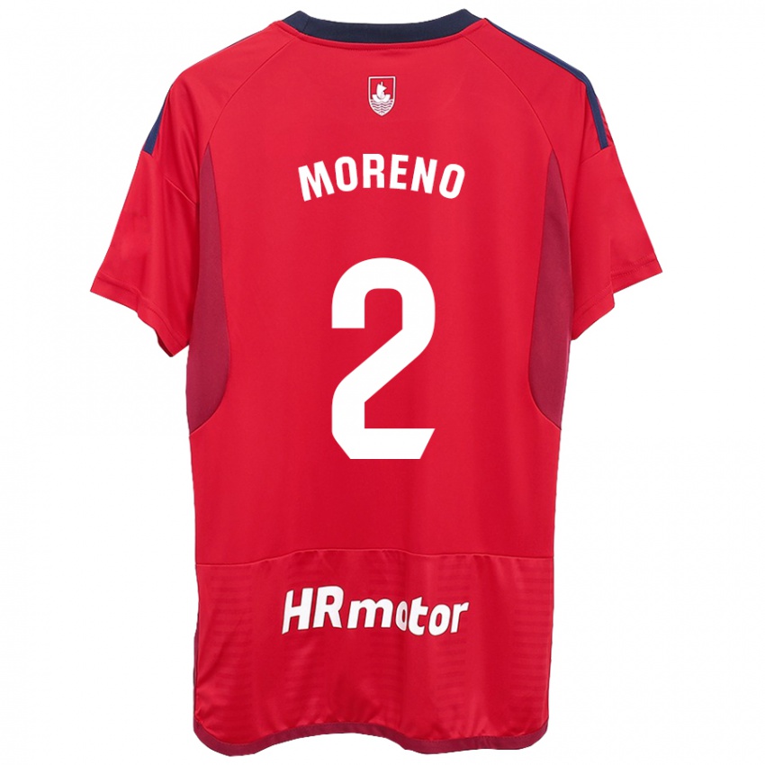 Uomo Maglia Jorge Moreno #27 Rosso Kit Gara Home 2023/24 Maglietta