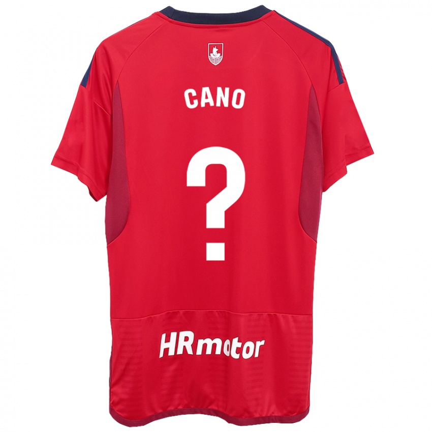 Uomo Maglia Javi Caño #0 Rosso Kit Gara Home 2023/24 Maglietta