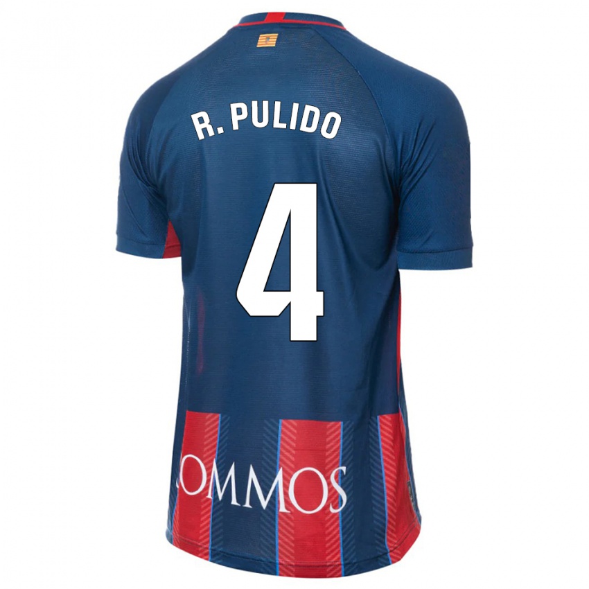 Uomo Maglia Rubén Pulido #4 Marina Militare Kit Gara Home 2023/24 Maglietta