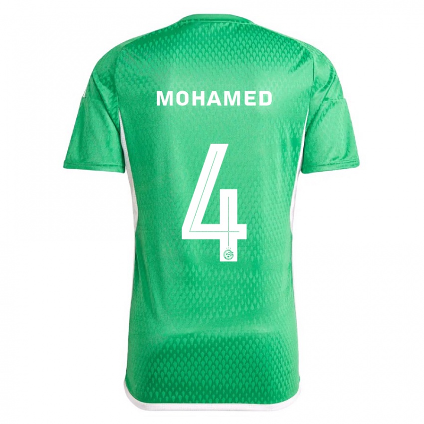 Uomo Maglia Ali Mohamed #4 Bianco Blu Kit Gara Home 2023/24 Maglietta