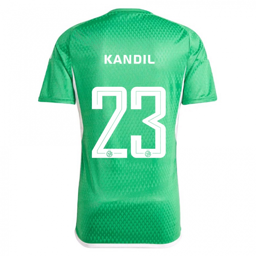 Uomo Maglia Maor Kandil #23 Bianco Blu Kit Gara Home 2023/24 Maglietta