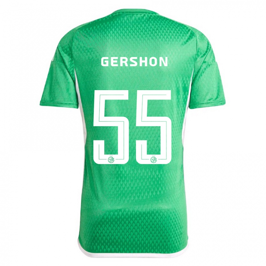 Uomo Maglia Rami Gershon #55 Bianco Blu Kit Gara Home 2023/24 Maglietta