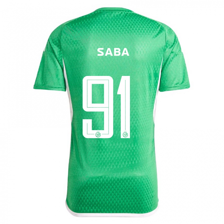 Uomo Maglia Dia Saba #91 Bianco Blu Kit Gara Home 2023/24 Maglietta