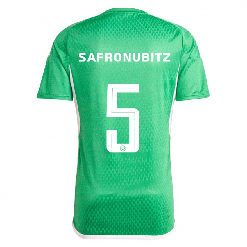 Uomo Maglia Dan Safronubitz #5 Bianco Blu Kit Gara Home 2023/24 Maglietta