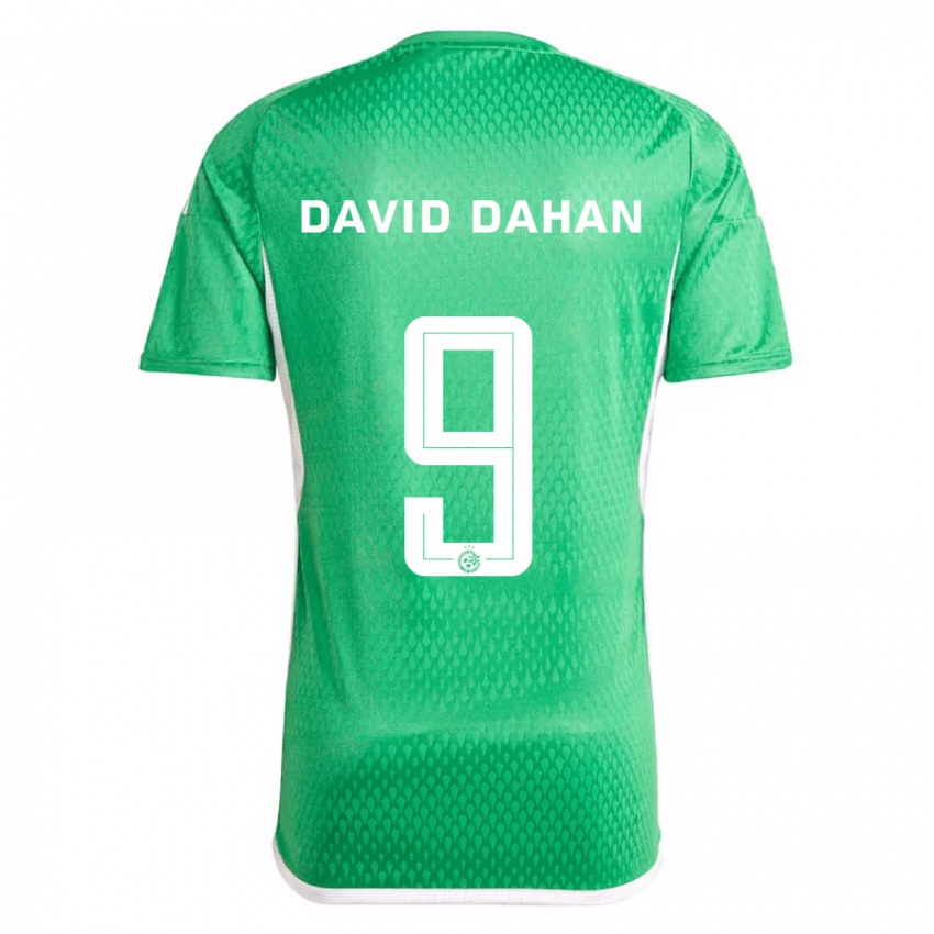 Uomo Maglia Omer David Dahan #9 Bianco Blu Kit Gara Home 2023/24 Maglietta