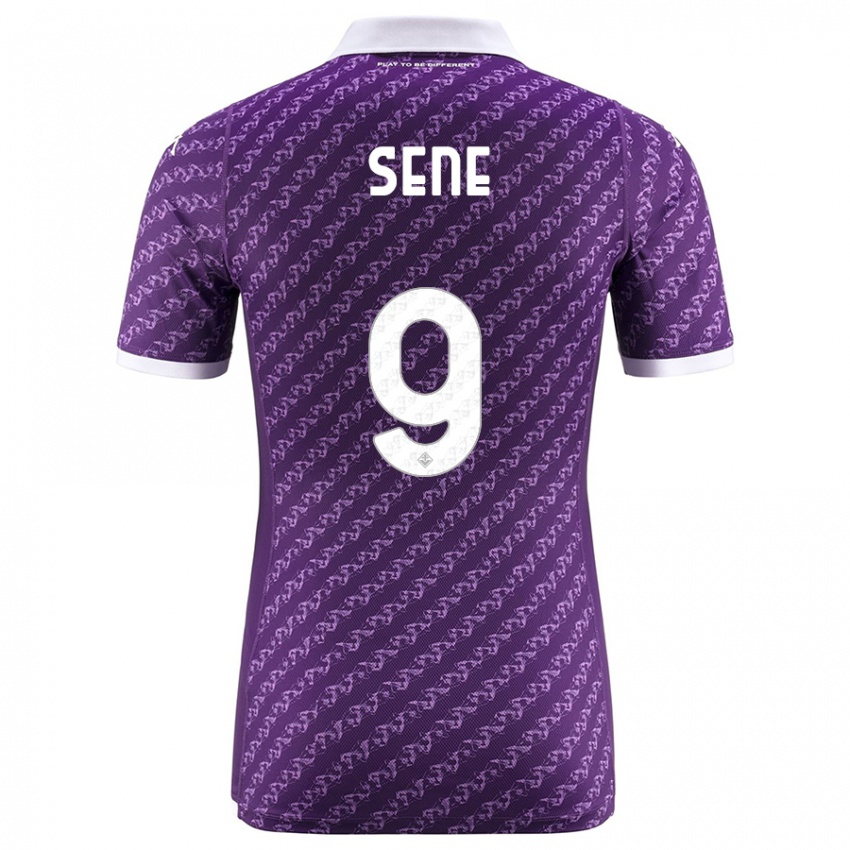 Uomo Maglia Fallou Sene #9 Viola Kit Gara Home 2023/24 Maglietta