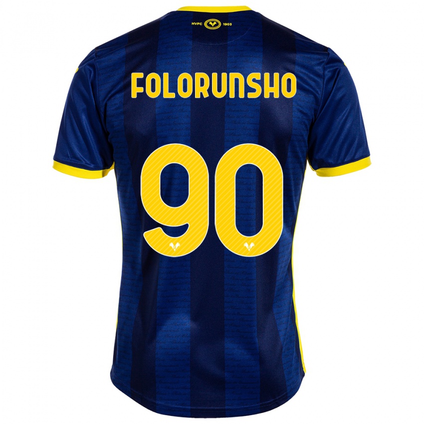 Uomo Maglia Michael Folorunsho #90 Marina Militare Kit Gara Home 2023/24 Maglietta