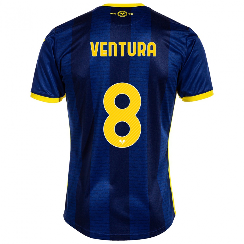 Uomo Maglia Ciro Ventura #8 Marina Militare Kit Gara Home 2023/24 Maglietta