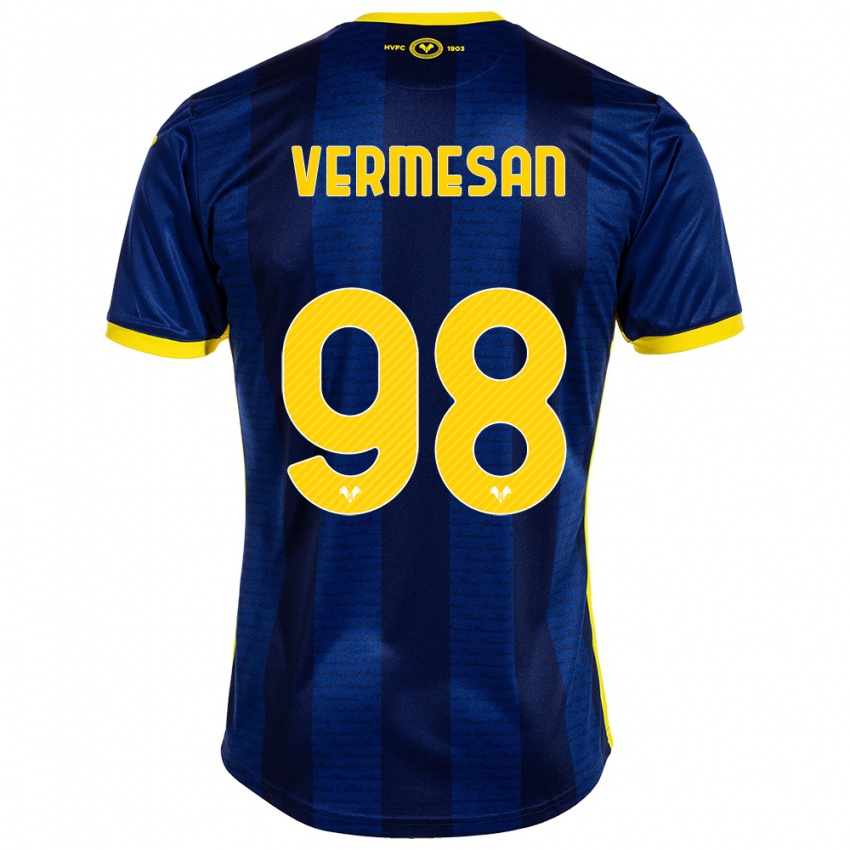 Uomo Maglia Ioan Vermesan #98 Marina Militare Kit Gara Home 2023/24 Maglietta