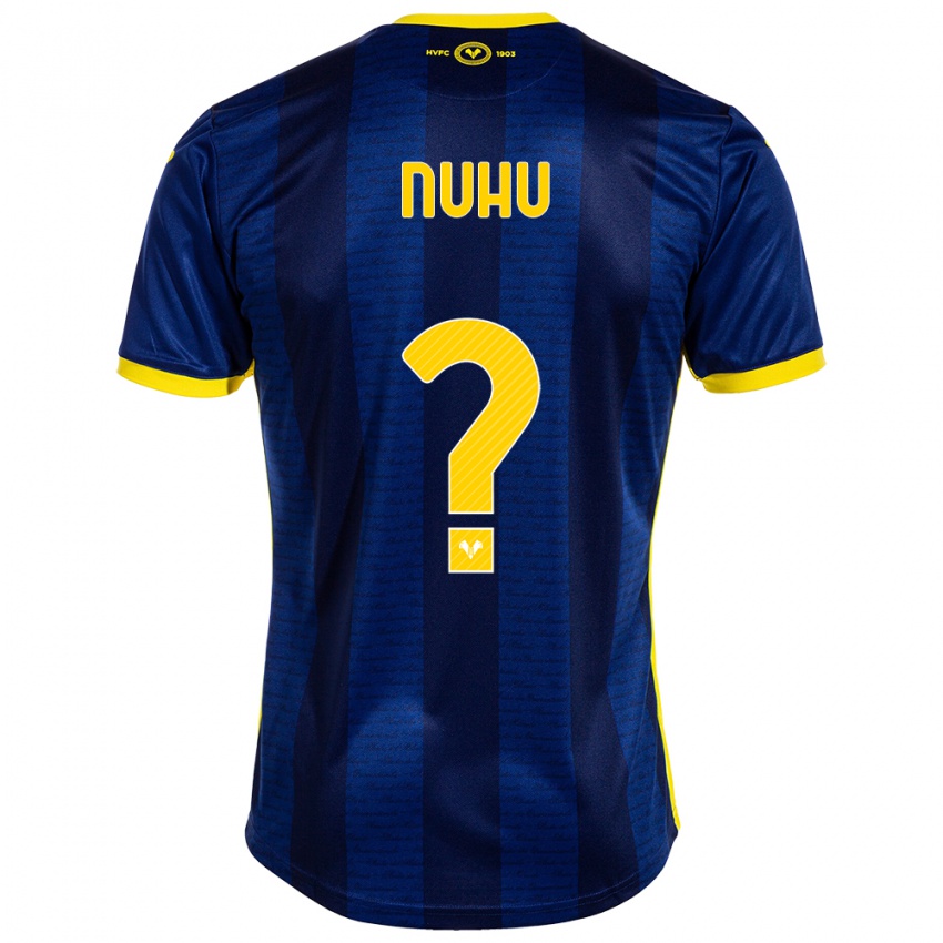 Uomo Maglia Obed Nuhu #0 Marina Militare Kit Gara Home 2023/24 Maglietta