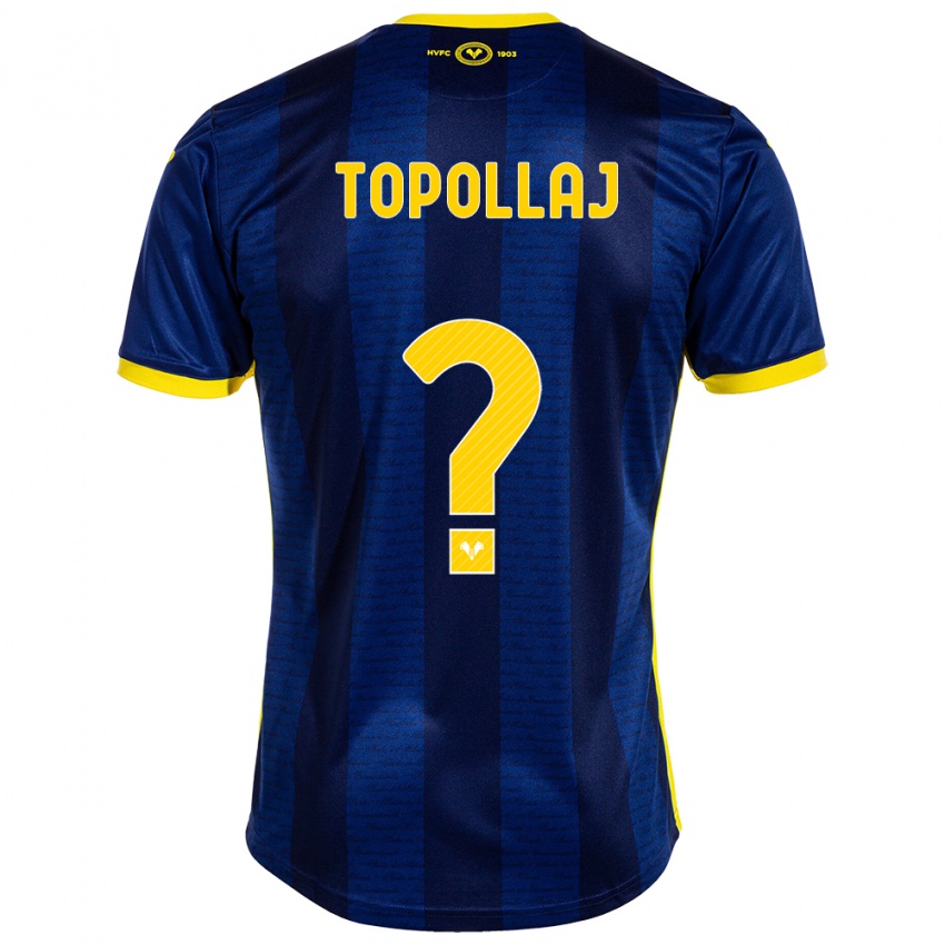 Uomo Maglia Mark Topollaj #0 Marina Militare Kit Gara Home 2023/24 Maglietta